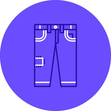 Bir pantolon simgesinin vektör çizimi