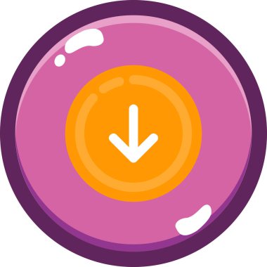 Tek bir simgenin vektör illüstrasyonu