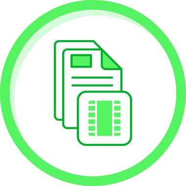 Belge. Web simgesi basit illüstrasyon