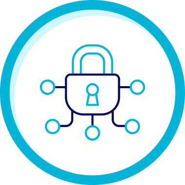 Kilit simgesi. Kilit vektör simgesi web için basit çizimi