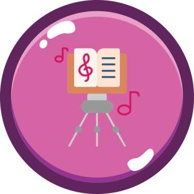 Modern b 'nin vektör illüstrasyonu simge müziğinden yoksun