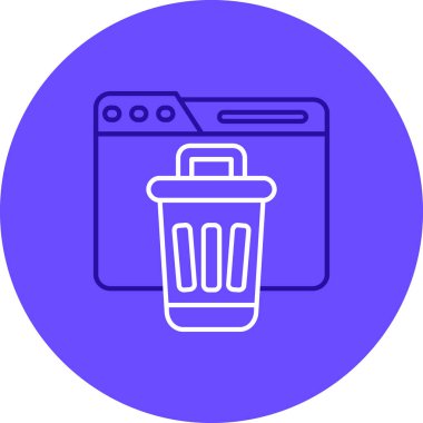 Kişisel ve ticari kullanım için çöp vektörü işaret tasarımı çizimi çizimi..