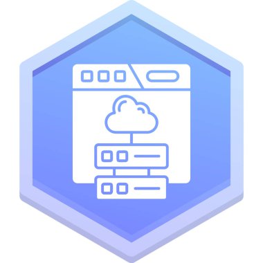 Bulut hesaplama. Web simgesi