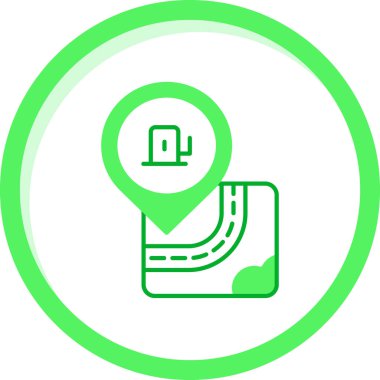 harita simgesi vektör illüstrasyonu