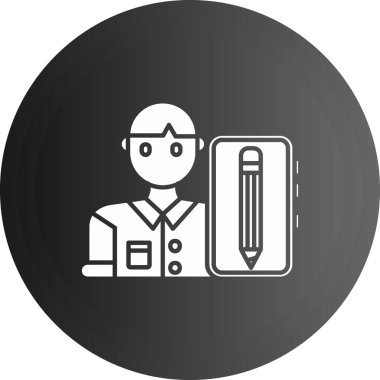 İnsan simgesinin vektör illüstrasyonu