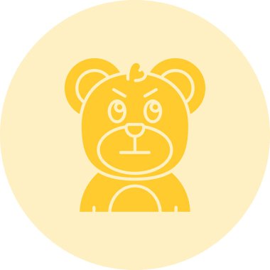 Oyuncak ayı ikonu vektör çizimi