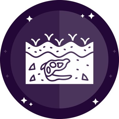 Bir ejderhanın ikonunun vektör çizimi