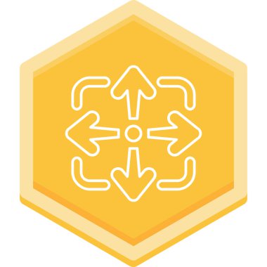 Modern bir simgenin vektör illüstrasyonu