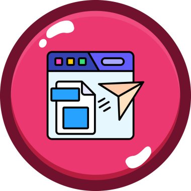 Çöp. Web simgesi basit illüstrasyon