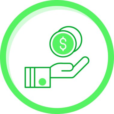 Dolar vektör simgesi modern basit tasarım