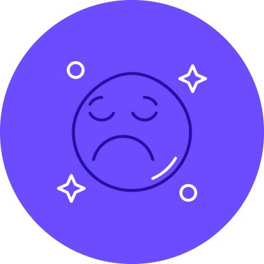 Üzgün Emoji. Basit tasarım