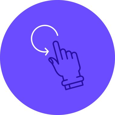 El ve el hareketi ikonu. vektör illüstrasyonu