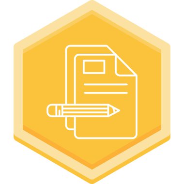 Belge. Web simgesi basit illüstrasyon