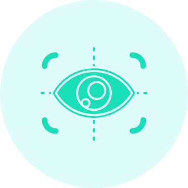 Göz. Web simgesi basit illüstrasyon