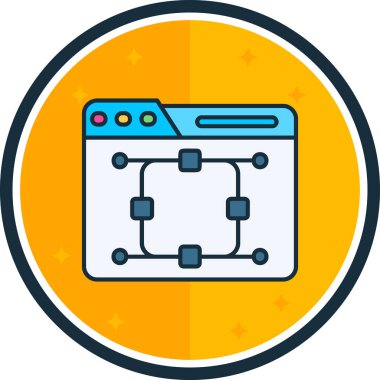 Web simgesi vektör illüstrasyonu