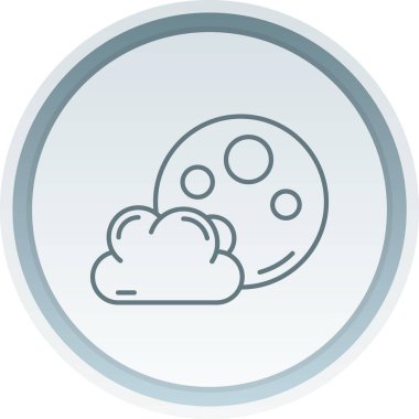 Bulut. Web simgesi basit tasarım