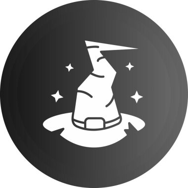 Cadı simgesinin vektör çizimi