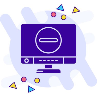 Video oyunu simgesi, vektör illüstrasyonu