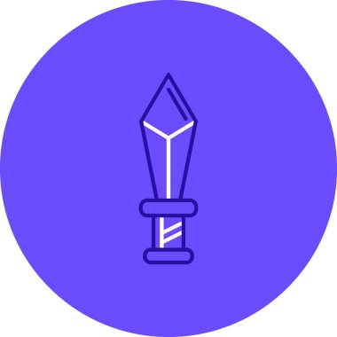 Bir mum simgesinin vektör illüstrasyonu