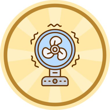 fan simgesi vektör illüstrasyonu