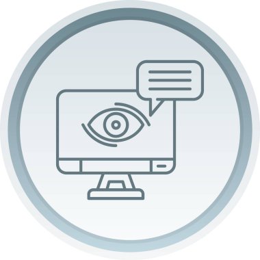 Göz simgesi vektör illüstrasyonu