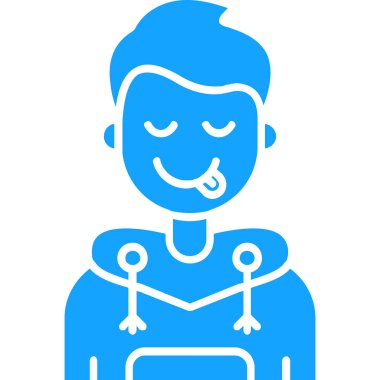 Erkek ikonu. vektör illüstrasyonu