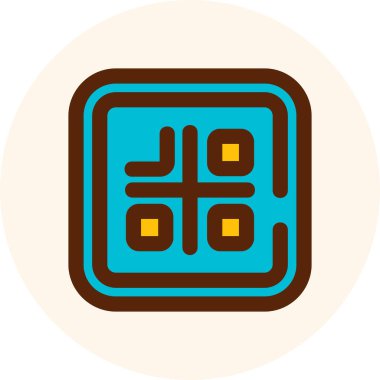 Çin ikonu vektör illüstrasyonu