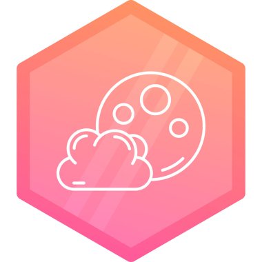 Bulut simgesi vektör illüstrasyonu