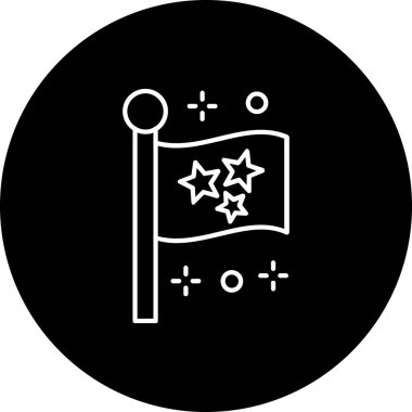 bayrak ikonu vektör illüstrasyonu