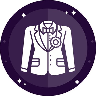 Vektör çizimi. Takım elbiseli adam ve kravat