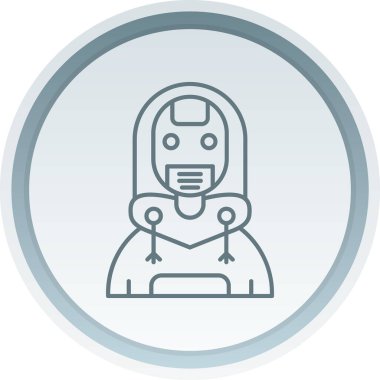 Robot simgesinin vektör illüstrasyonu