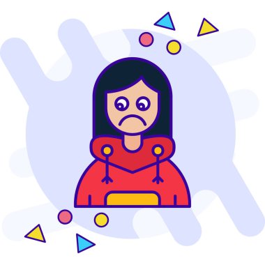 Gözyaşları içinde üzgün bir kız