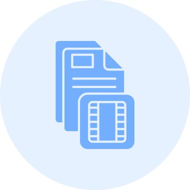 Dosya. Web simgesi basit illüstrasyon