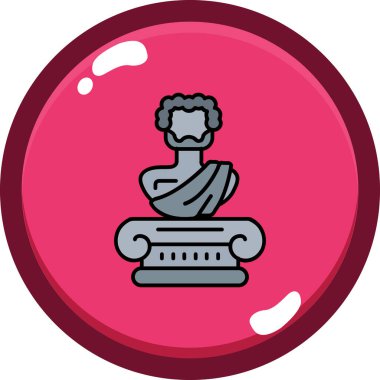 Antik Roma sütun simgesi, özet biçimi