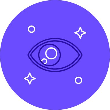 Göz simgesinin vektör illüstrasyonu