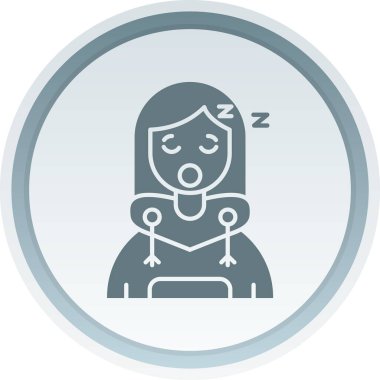 Uyuyan kadının vektör çizimi