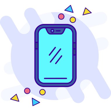 akıllı telefon simgesi vektör illüstrasyonu