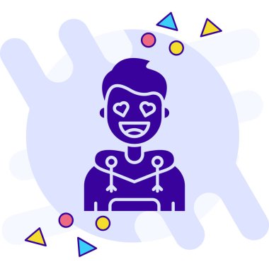 Cadılar Bayramı. Web simgesi basit illüstrasyon