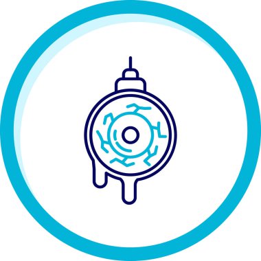 Bir gaz simgesinin vektör illüstrasyonu