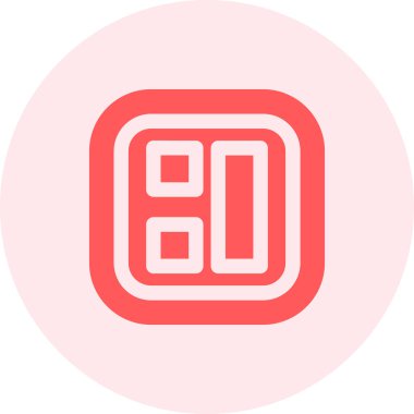 9 numaralı simge, vektör illüstrasyonu