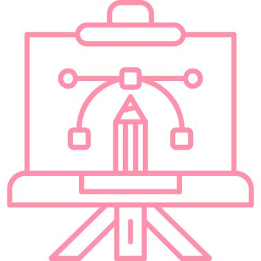 Modern bir simgenin vektör illüstrasyonu