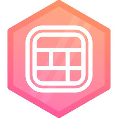 Bir binanın modern simgesinin vektör illüstrasyonu