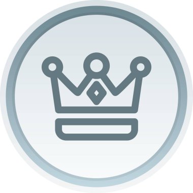 Taç. Web simgesi basit tasarım