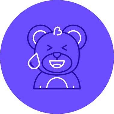 Ayı. Web simgesi basit illüstrasyon