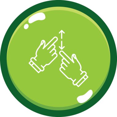 el simgesi vektör illüstrasyonu