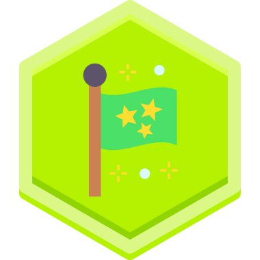 Bir yıldızın vektör illüstrasyonu