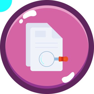 Belge. Web simgesi basit illüstrasyon