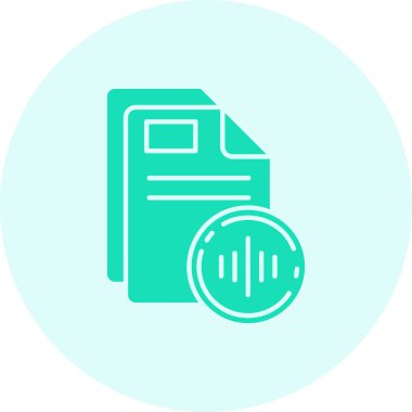 Dosya simgesinin vektör illüstrasyonu