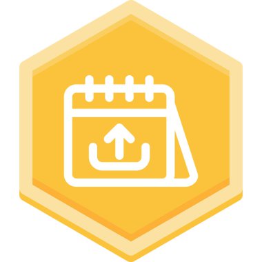 Takvim simgesi vektör illüstrasyonu