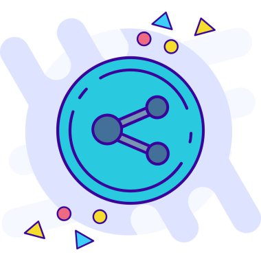 ağ web simgesi, vektör çizim